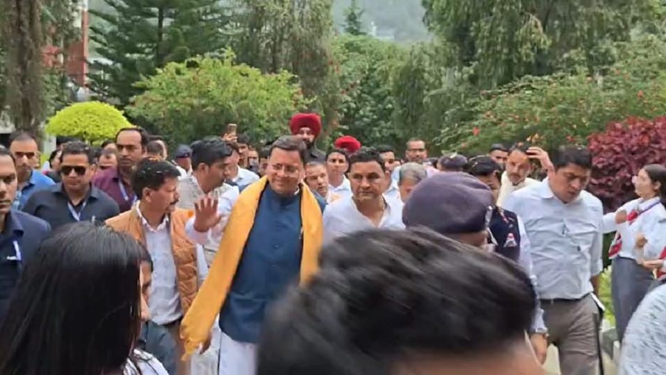 CM Pushkar Singh Dhami reached Bhimtal Graphic Era