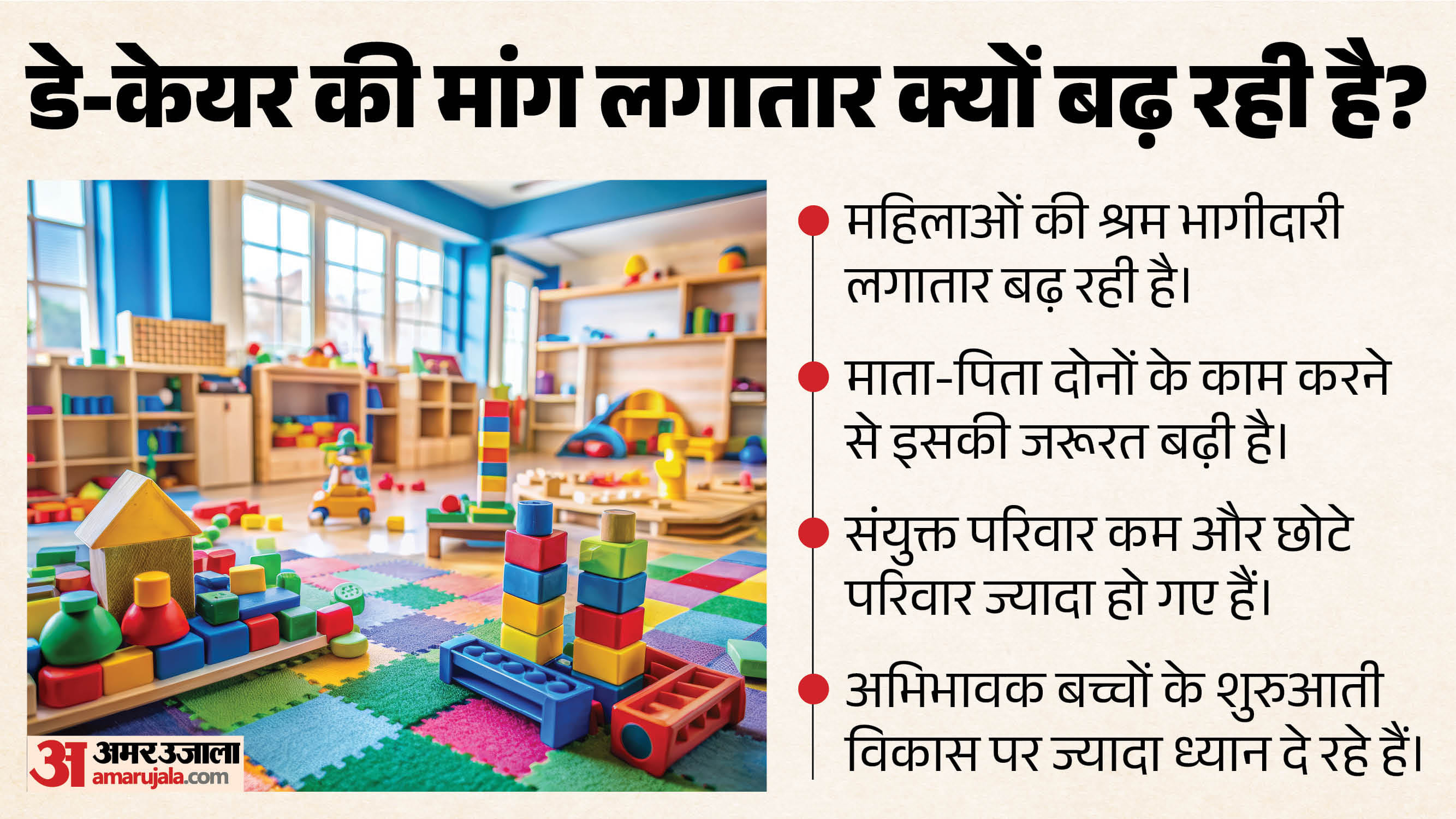 डे-केयर की मांग