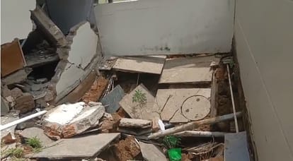 Kanpur Building suddenly starts shaking stampede ensues as ground caves in 55 lives narrowly saved