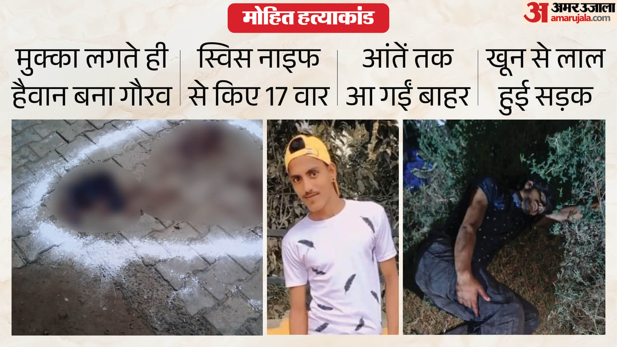 Ghaziabad Mohit Hatyakand Gaurav had struck Mohit 17 times with a Swiss knife