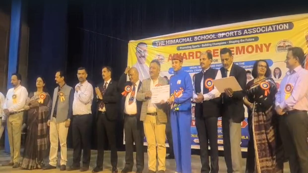 Education Minister felicitated 125 medal-winning athletes from national and international competitions.