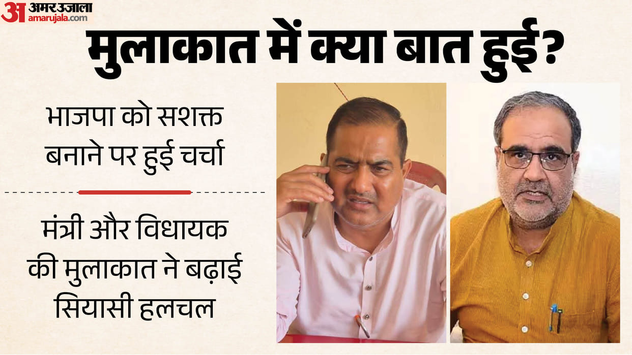 UP Politics: Bhupendra Chaudhary and Ramveer Singh 50-Minute Closed-Door Meeting Sparks Political Speculation
