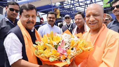 UP: BJP National President Nitin Navin accorded a grand welcome in Lucknow; Yogi reaches the airport; 18-km ro