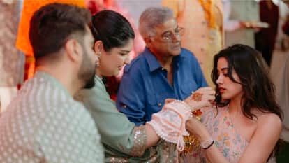 All inside photos from Anshula Kapoor Rohan Thakkar Pre wedding celebrations Chooda and Kalire ceremony