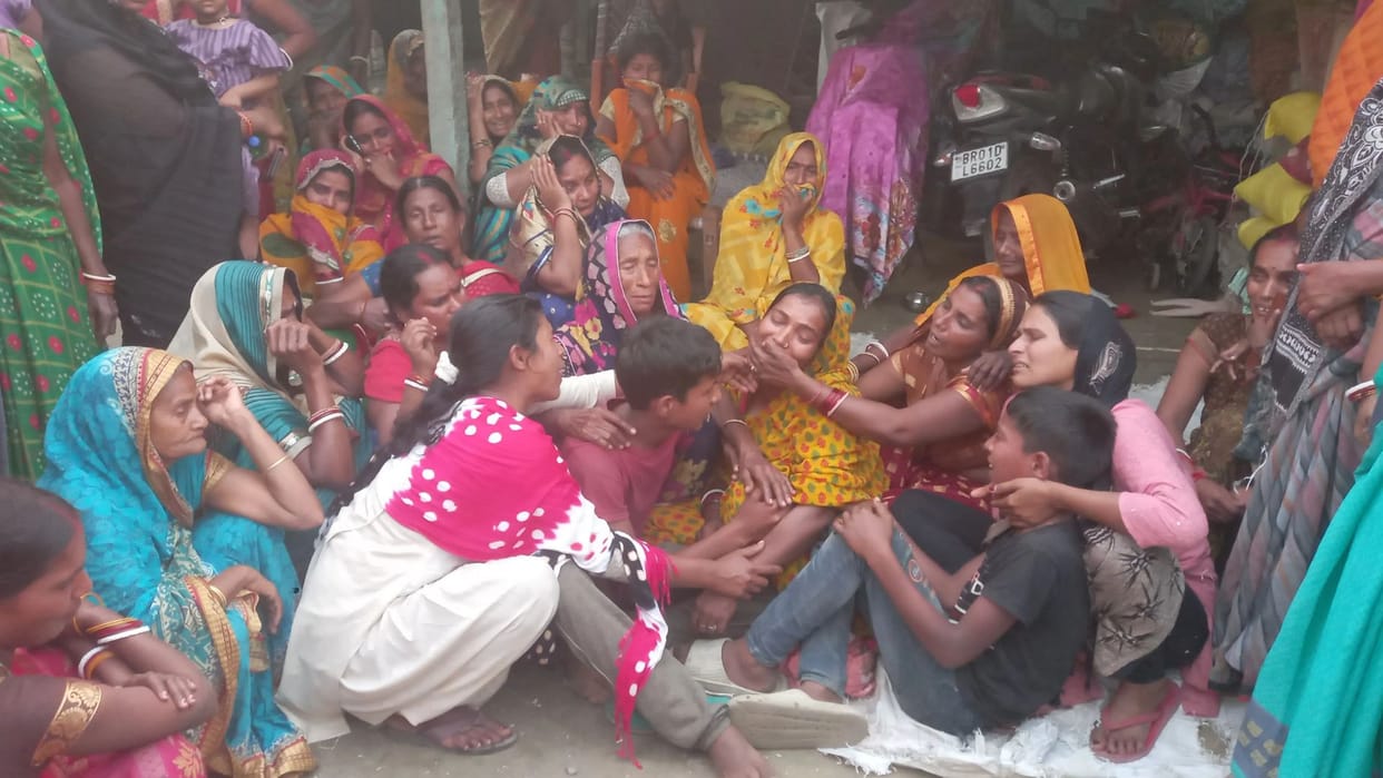 Bihar Migrant Worker Body Brought Home From Punjab Village Devastated After Fatal Road Accident