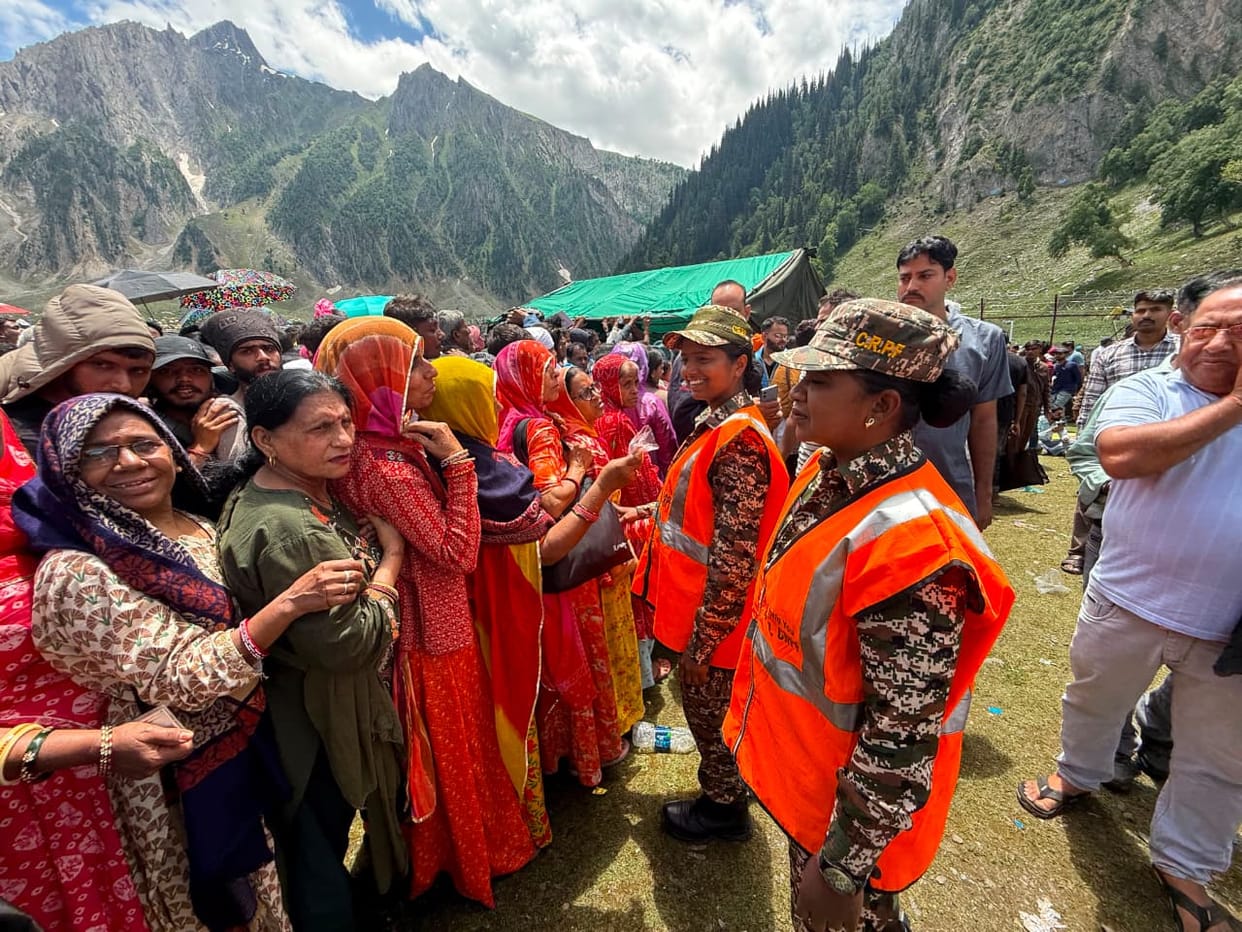 CRPF's 'May I Help You' campaign becomes a source of support for Amarnath pilgrims.