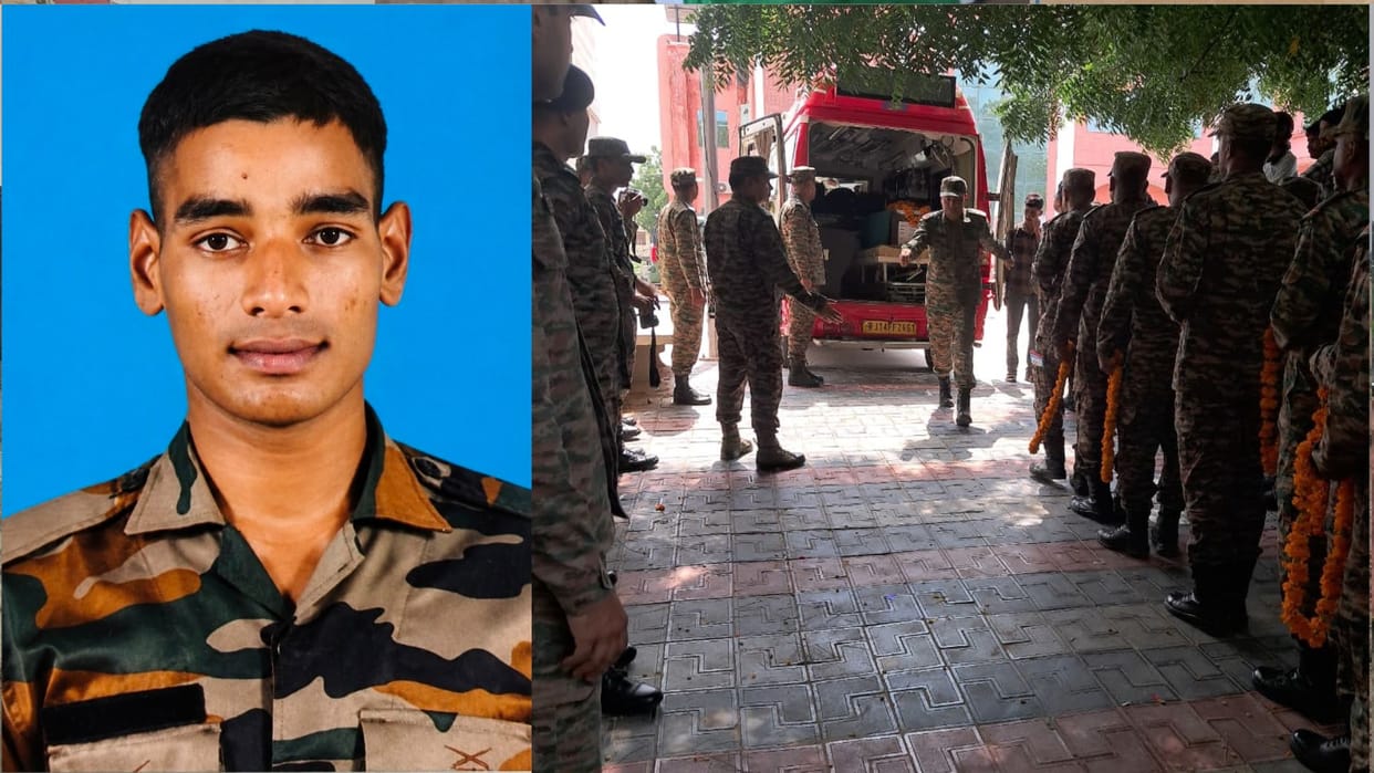 Narendra, an 'Agniveer' from Basti, died of electrocution in Bikaner, Rajasthan.