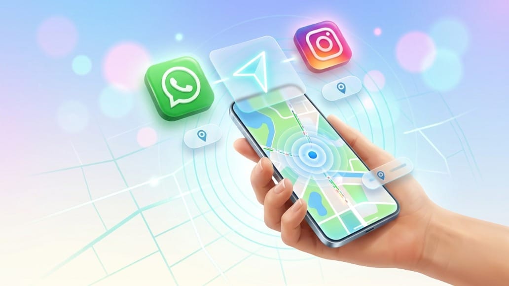 Share, View Live Location WhatsApp and Instagram, Step-by-Step Guide