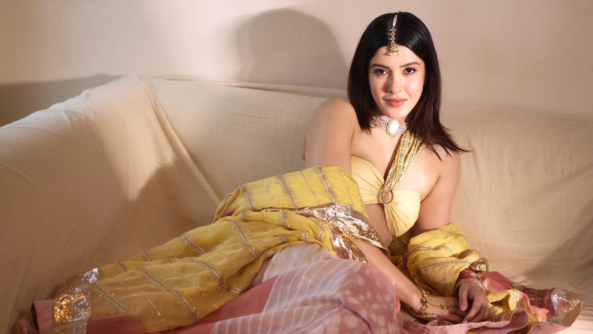 Shanaya Kapoor shared photos in lehenga looks like bride mother comment on it