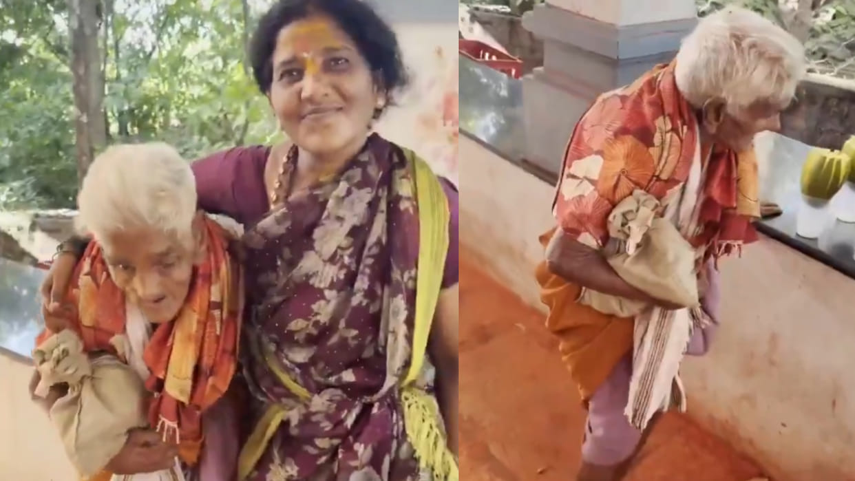 Andhra Pradesh 116 year old woman climbs 3550 steps visits tirumala balaji temple viral video