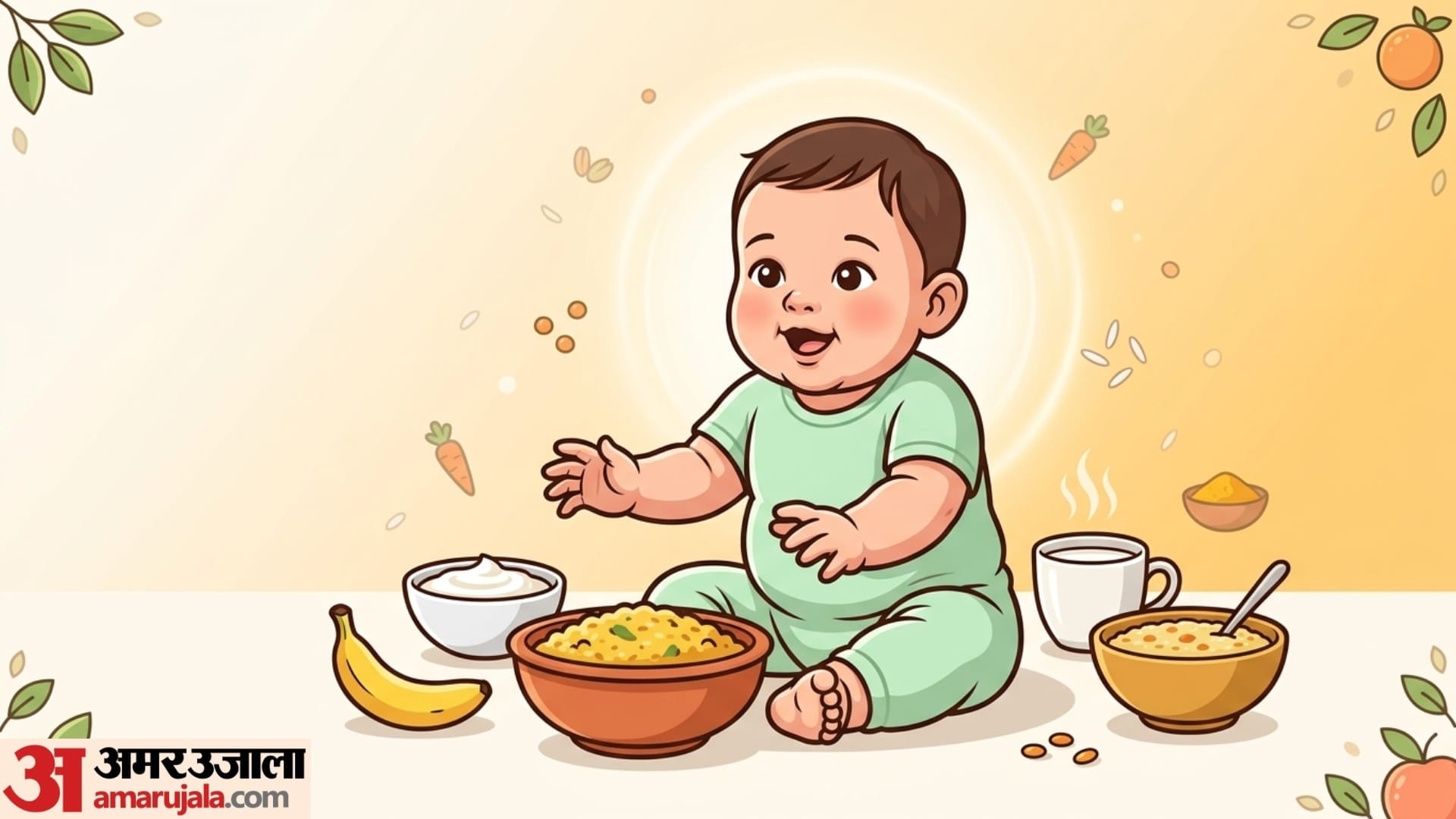 meal plan for 0 to 1 year old baby in hindi 1 sal ke bacche ko kya-kya khila sakte hain