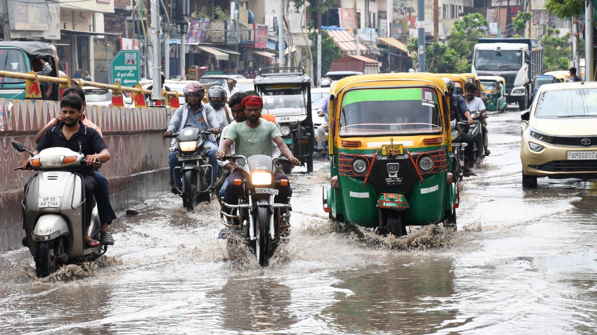 Temperature in Varanasi dropped 6 degrees single day following 50 mm of rainfall bringing relief heat