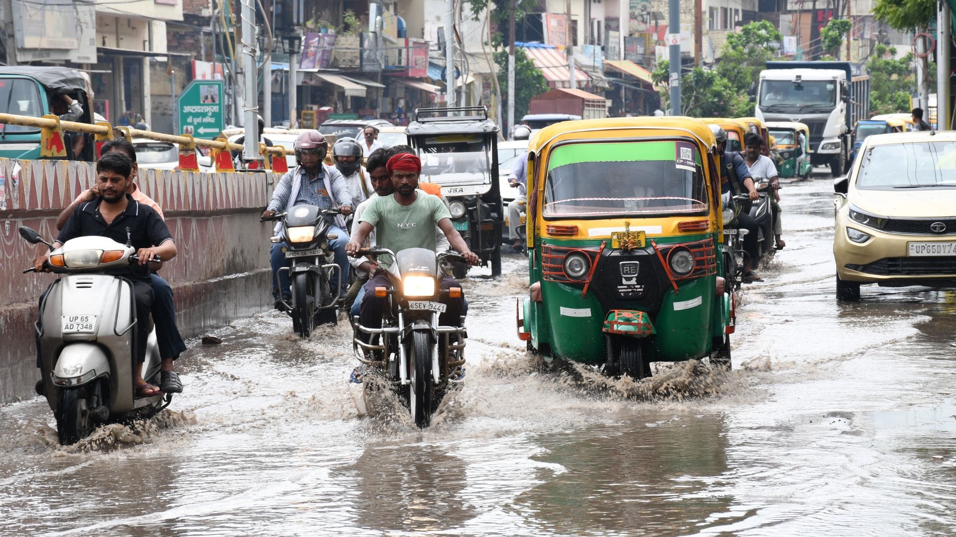 Temperature in Varanasi dropped 6 degrees single day following 50 mm of rainfall bringing relief heat