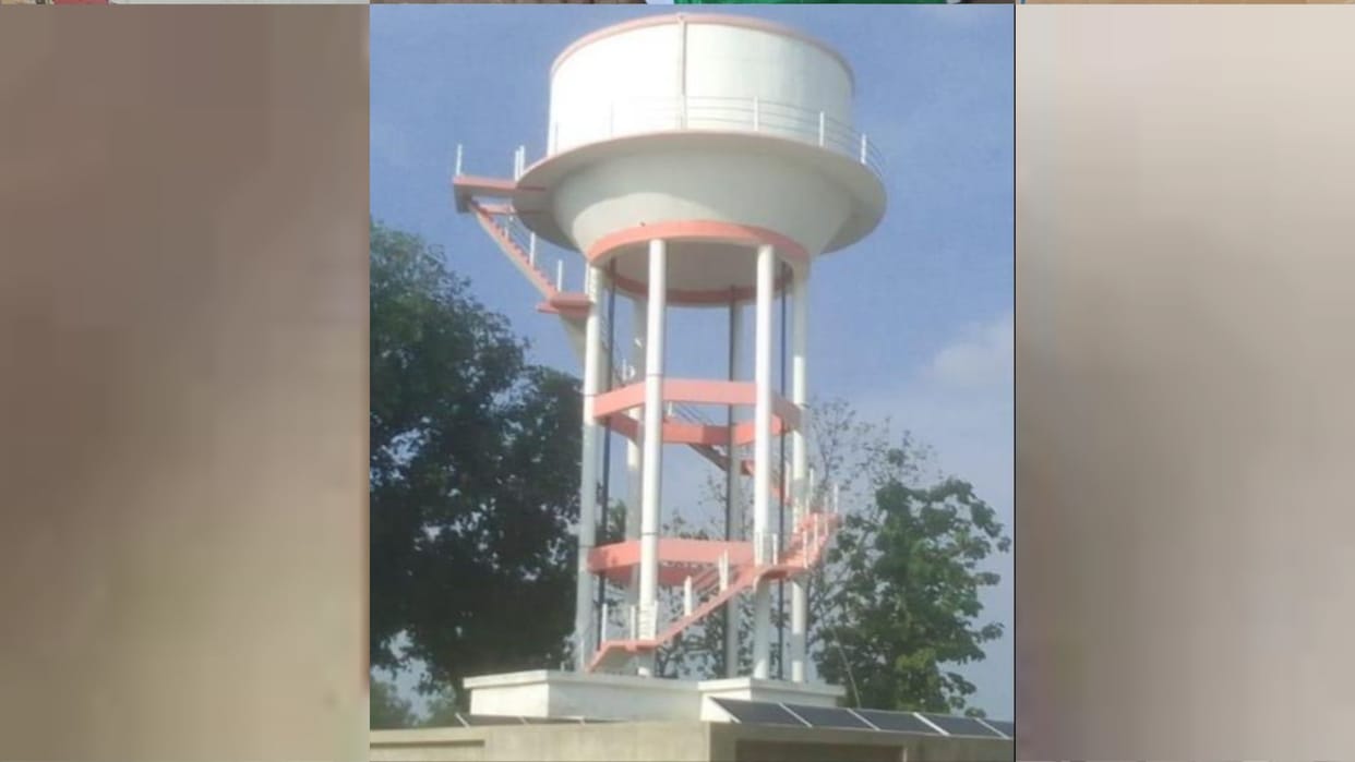 1,120 water tanks were to be constructed in the district; 700 have been completed.