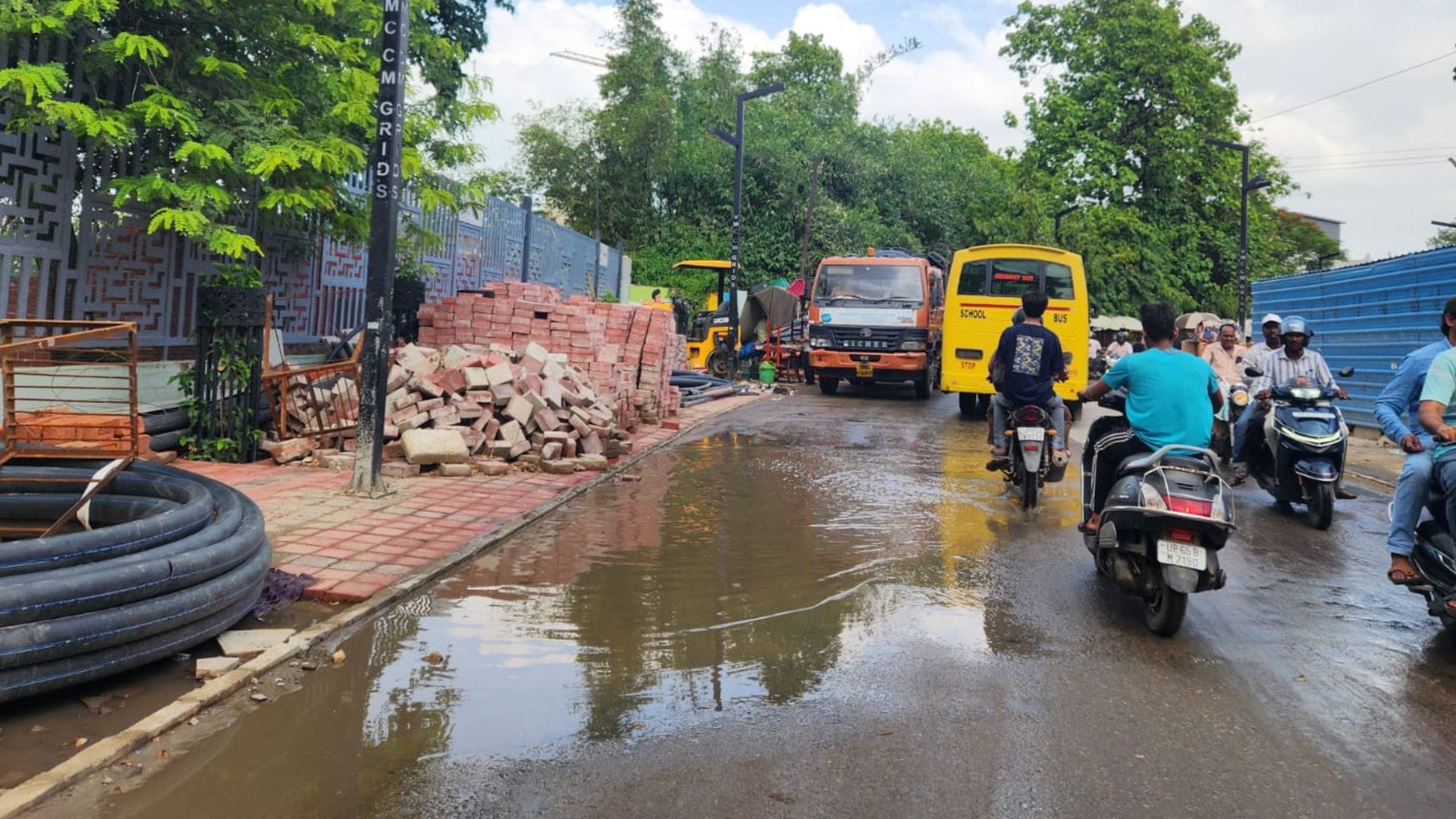 Temperature in Varanasi dropped 6 degrees single day following 50 mm of rainfall bringing relief heat