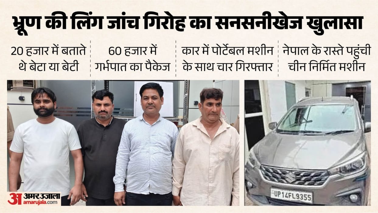 Four accused arrested in case involving fetal examination using a portable machine in a car