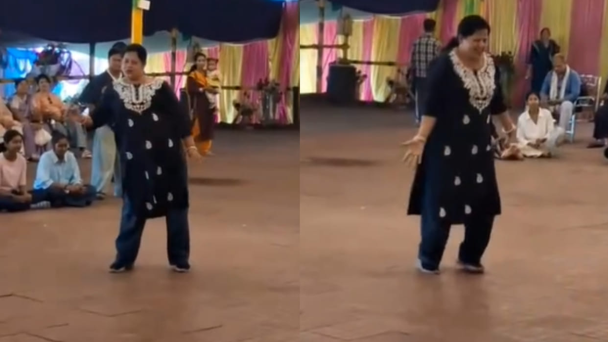 Odisha teacher incredibly energetic dance to Prabhu Deva song Muqabla video goes viral on social media