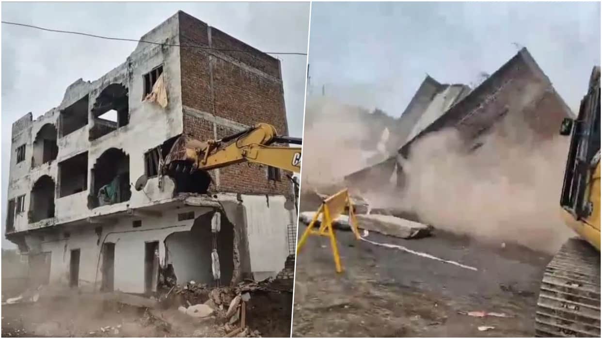 Ujjain News: Unsafe Building Demolished Before Monsoon, Major Mishap Averted on Okhaleshwar Road