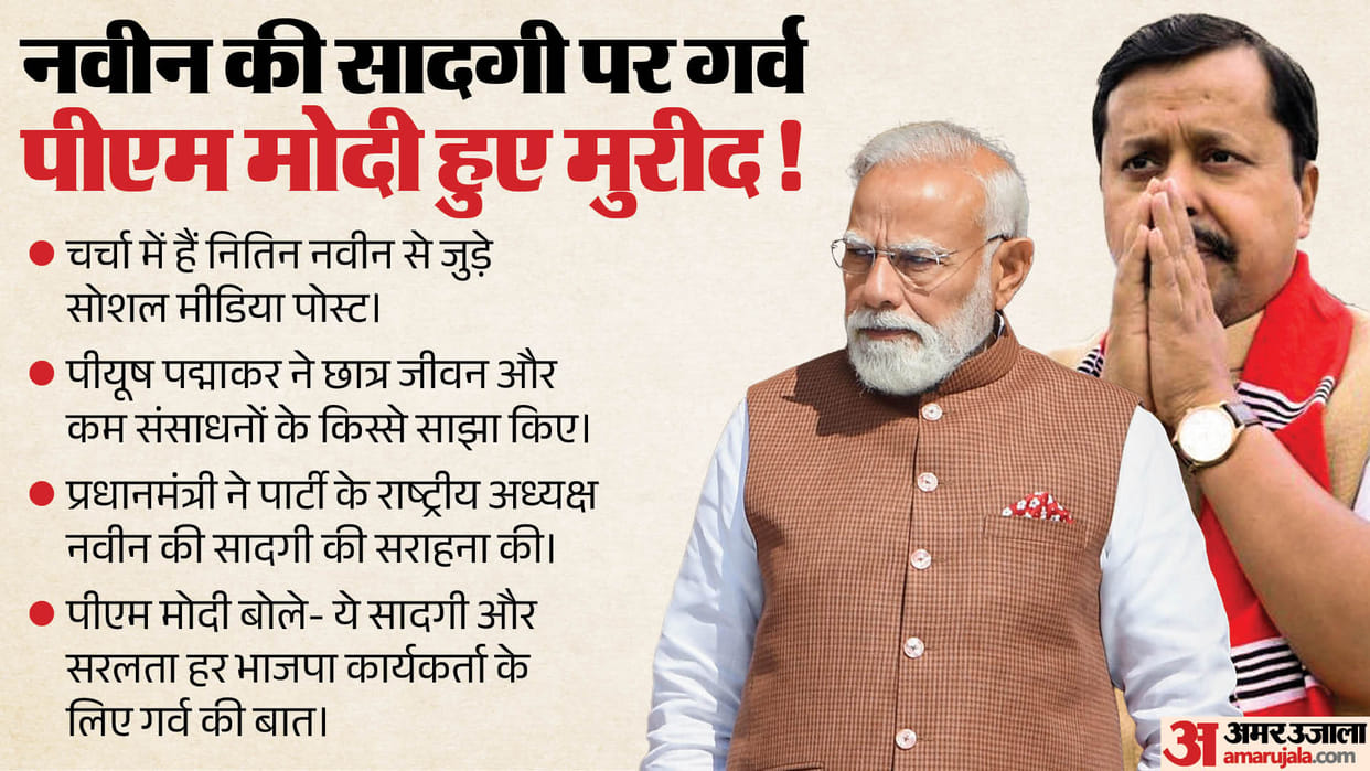 PM Modi on Nitin Nabin response at jibe of opposition Prime Minister hails BJP chief simplicity know details