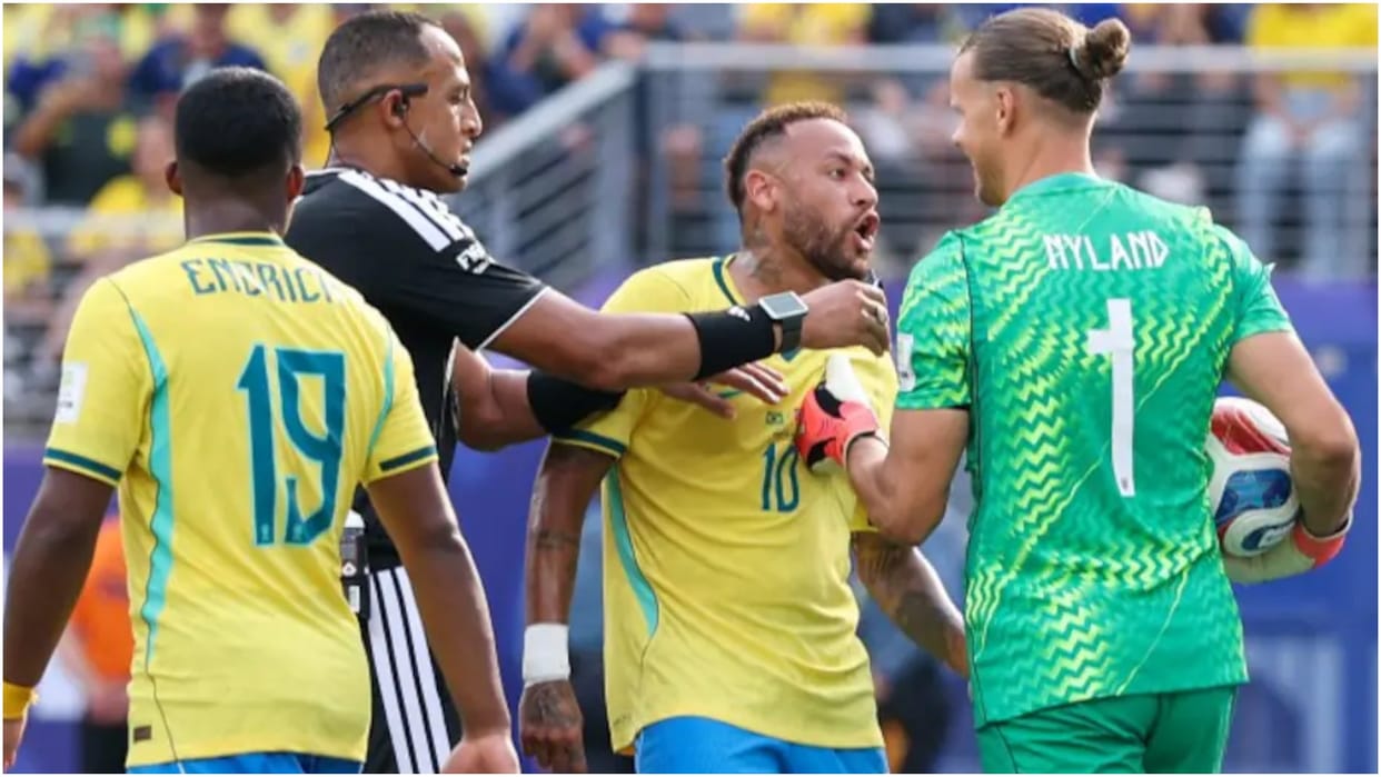 Fifa World Cup 2026:पेनल्टी के दौरान नेमार और नॉर्वे के गोलकीपर में क्यों हुई तीखी नोकझोंक? वीडियो वायरल – Norway Goalkeeper Orjan Nyland And Neymar Involved In Heated Exchange After Penalty Video