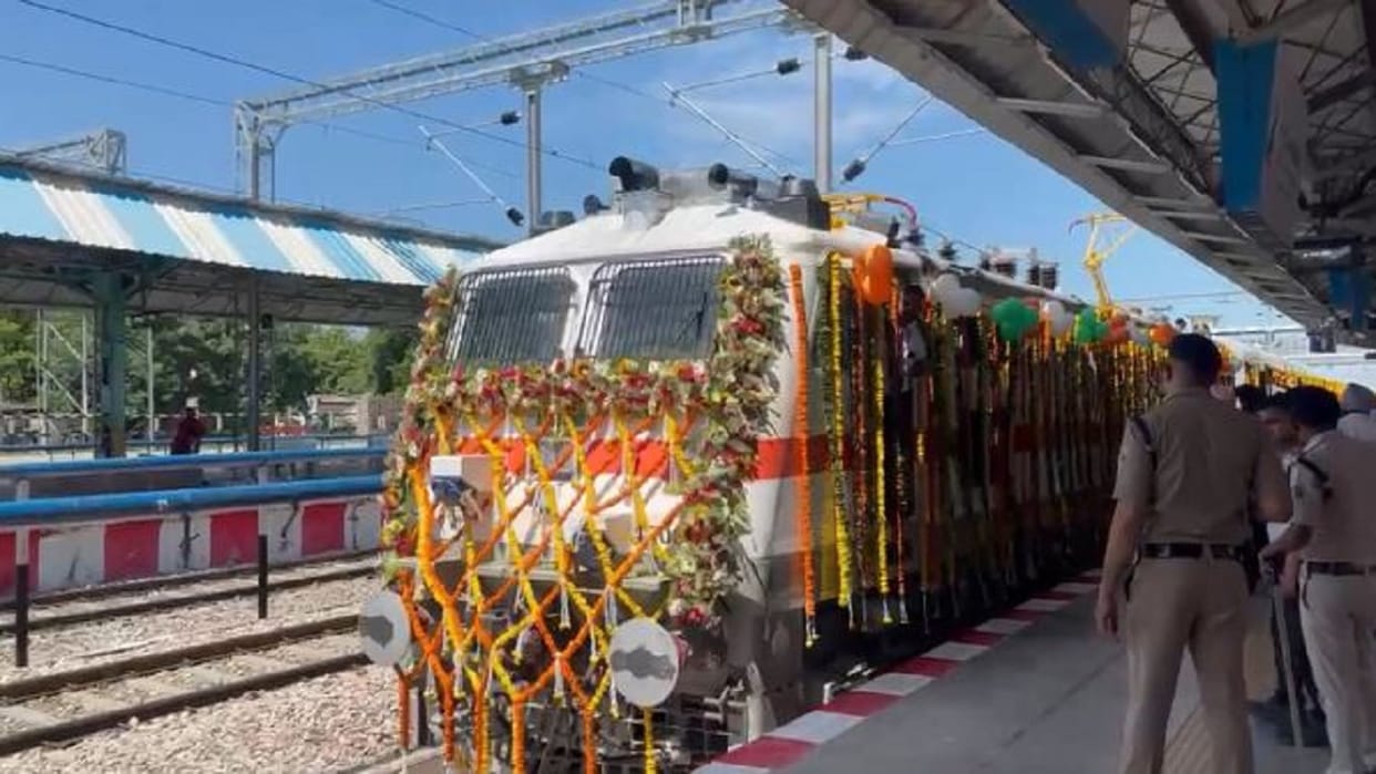 Two rail services launched from Pilibhit Railway Station