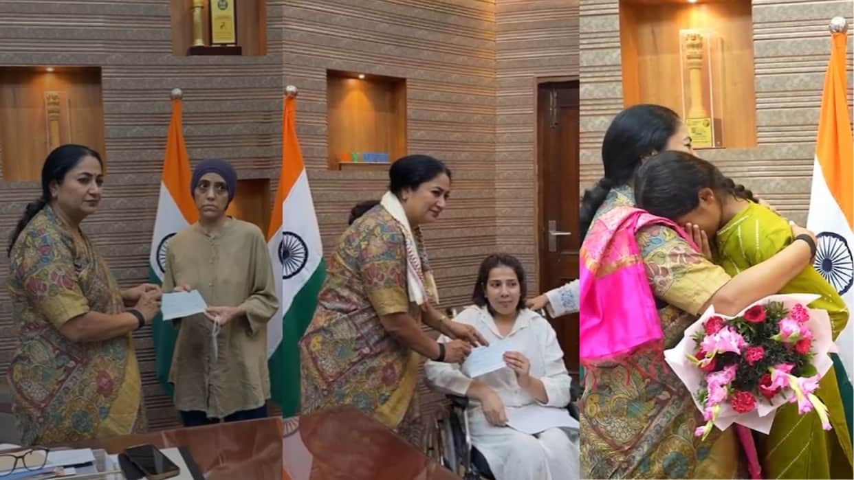 CM Rekha provided financial assistance to needy families in the Rohtas Nagar and Bawana Assembly constituencie