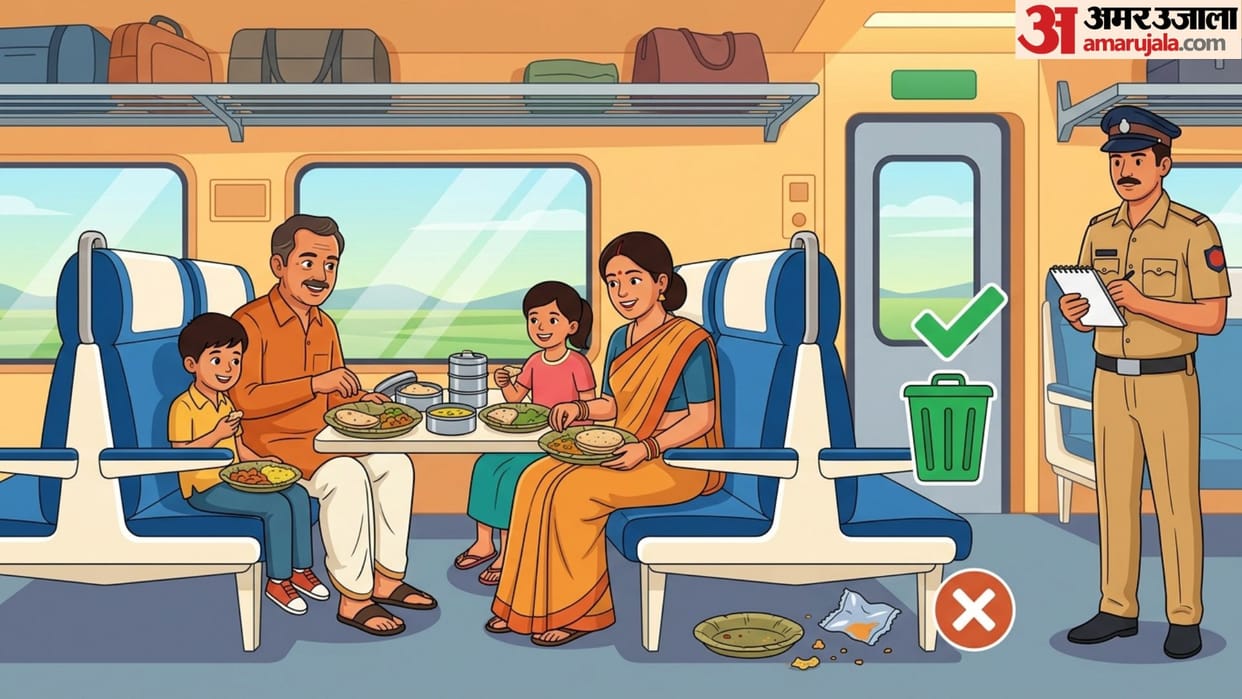 Indian Railways Food Rules: Is Homemade Food Banned in Trains? Know the Reality and Fine for Littering
