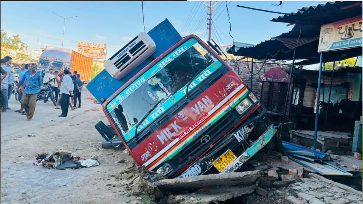 Beauty parlour owner dies in road accident in Deoria; husband had already passed away.