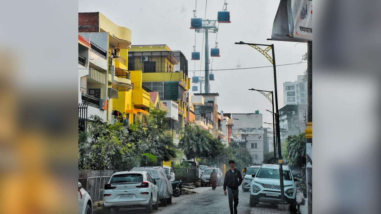 Ropeway Work on installing cables from Rath Yatra to church begun in Varanasi