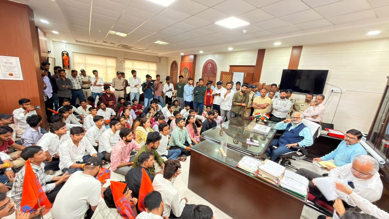 ABVP protests over RGPV paper leak: Controller of Examinations removed after 5-hour protest; demand raised for