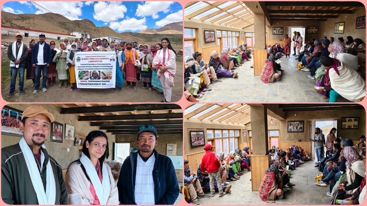 hpu komic spiti biofertilizer vermicompost training organic farming workshop 2026