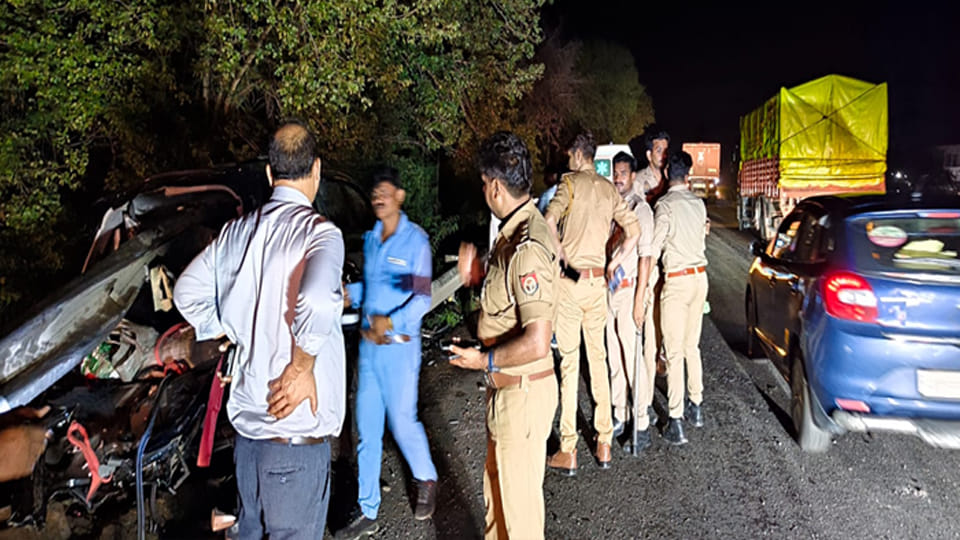 Kanpur Dehat: Car hits crash barrier while trying to avoid cattle; two dead