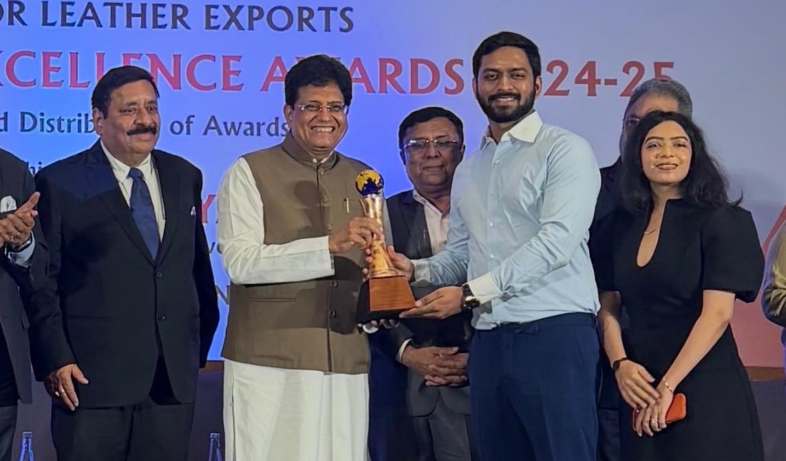 Kanpur dominates Council for Leather Exports national awards Minister Piyush Goyal felicitates exporters
