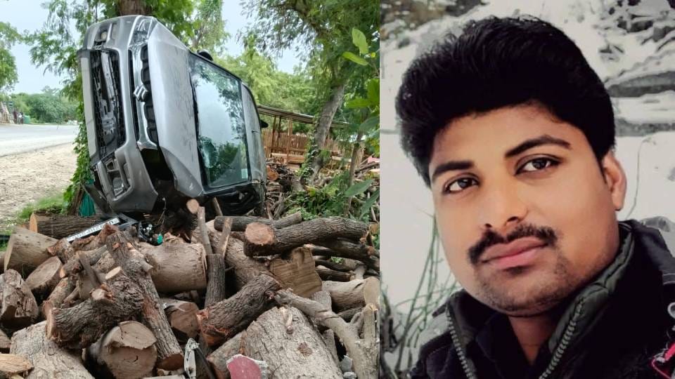 Semi-naked body of young man found in car that overturned after going out of control in Amethi murder suspect