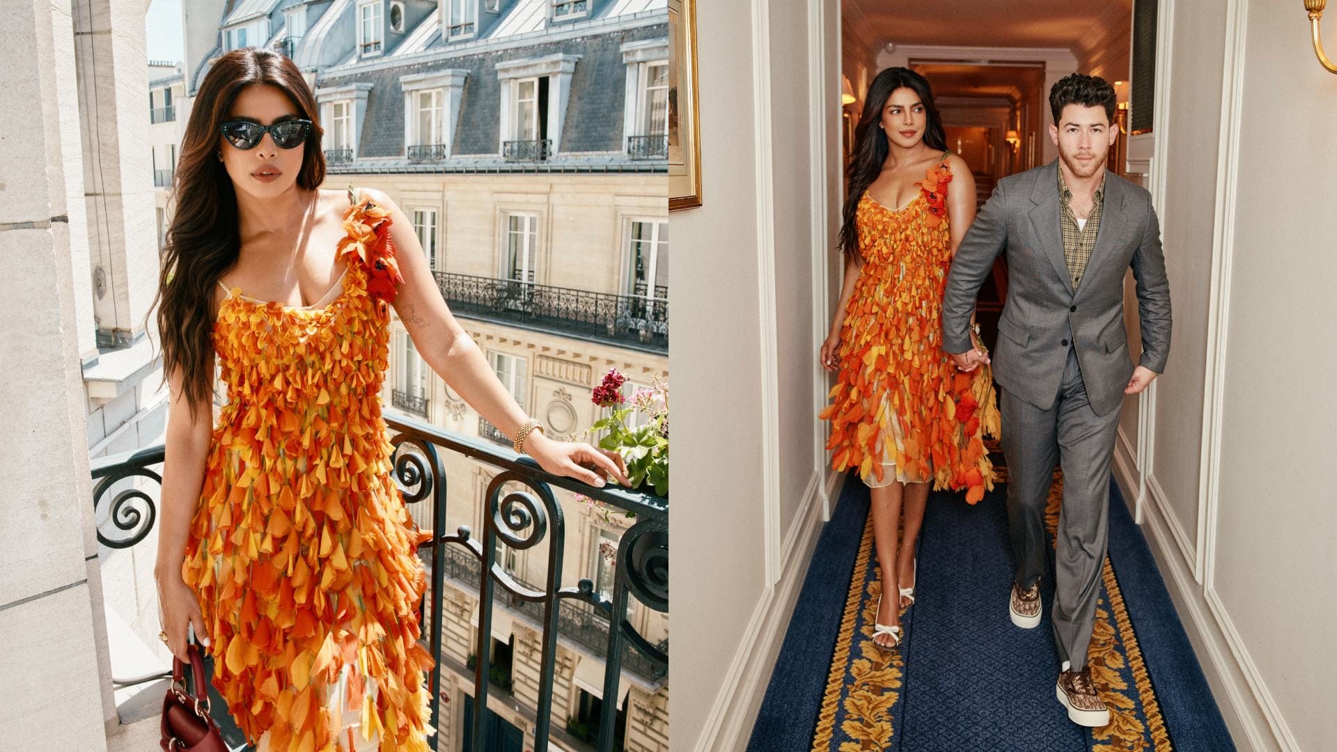 Priyanka Chopra and Nick Jonas in paris fashion week see latest photos