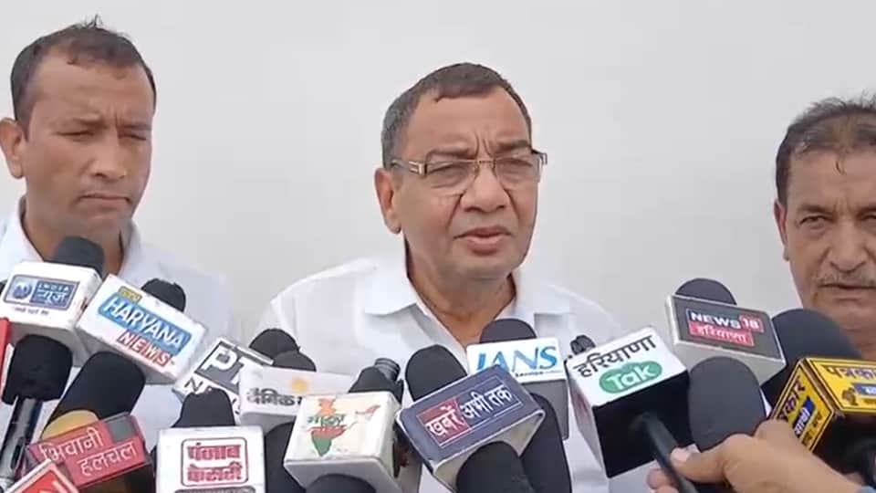 AAP State President Sushil Gupta targeted CM Saini in bhiwani haryana