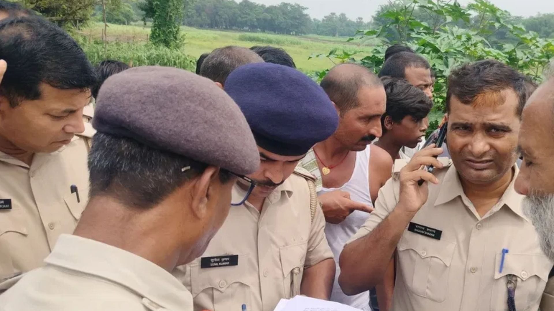 घटना के बाद मौके पर पहुंची पुलिस