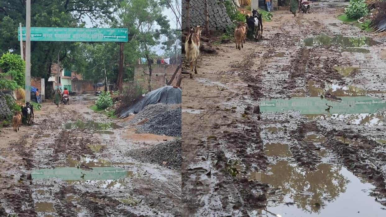 Jhansi: Badagaon-Bhupnagar road in poor condition, making passage difficult