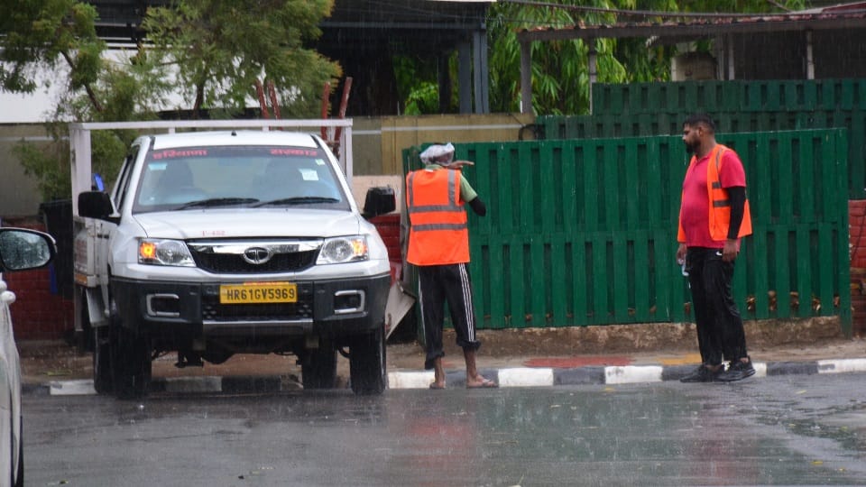 Chandigarh rains expose plight water enters VVIP bungalows chokes roads stormwater lines