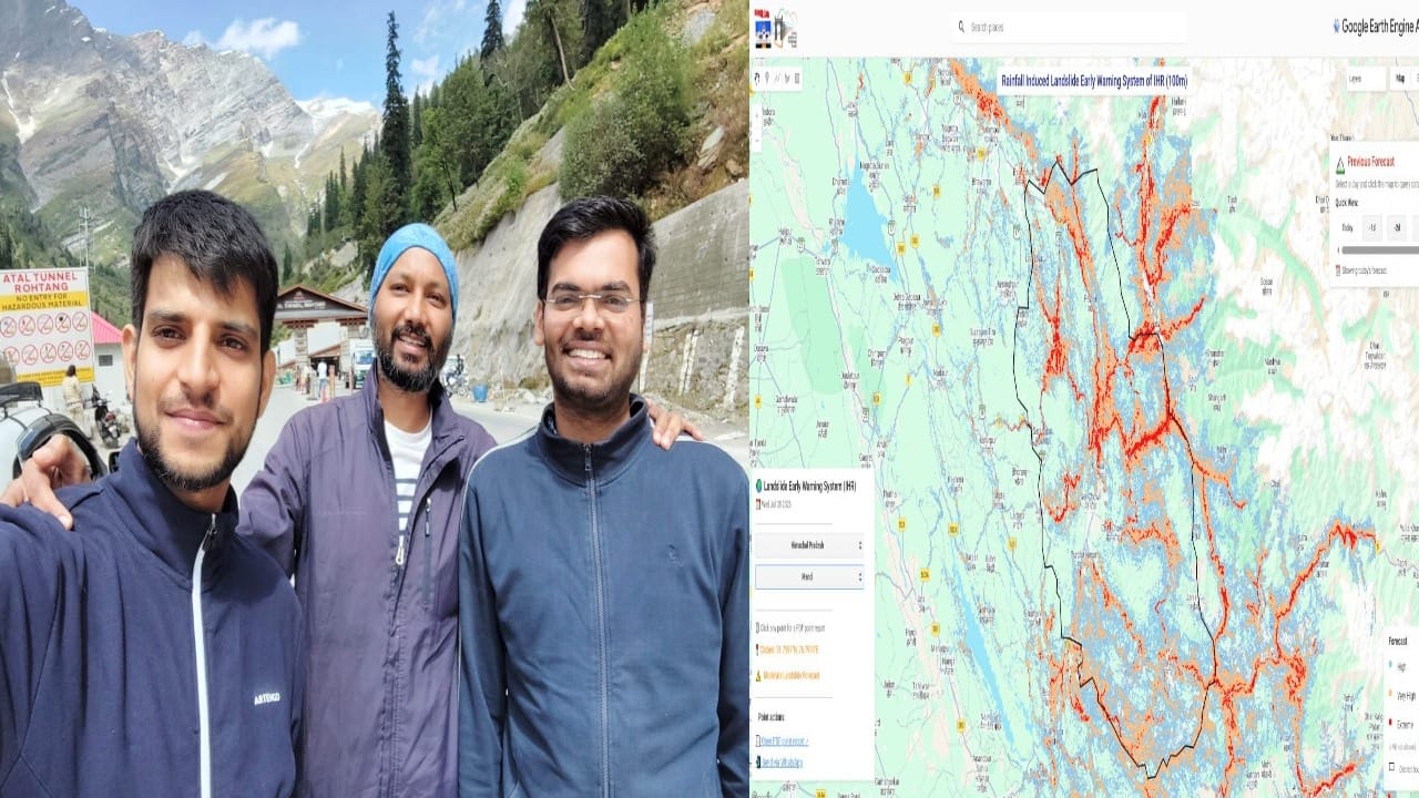 आईआईटी मंडी की अर्ली वार्निंग सिस्टम  शोधकर्ता टीम।