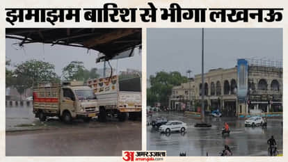 Lucknow: Heavy rain lashed the city overnight; watch the situation in different areas in these videos.