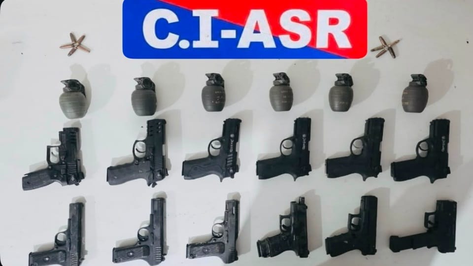 Major success for counter-intelligence Three arrested with six hand grenades 12 pistols major plot foiled