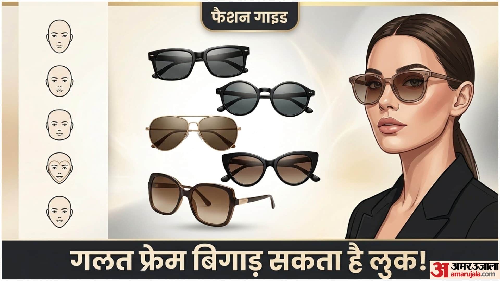 चेहरे के हिसाब से चश्मा
