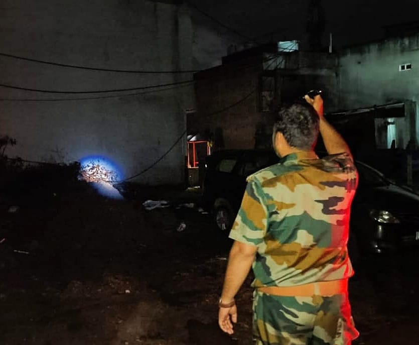 वन विभाग ने रातभर सर्च ऑपरेशन चलाया
