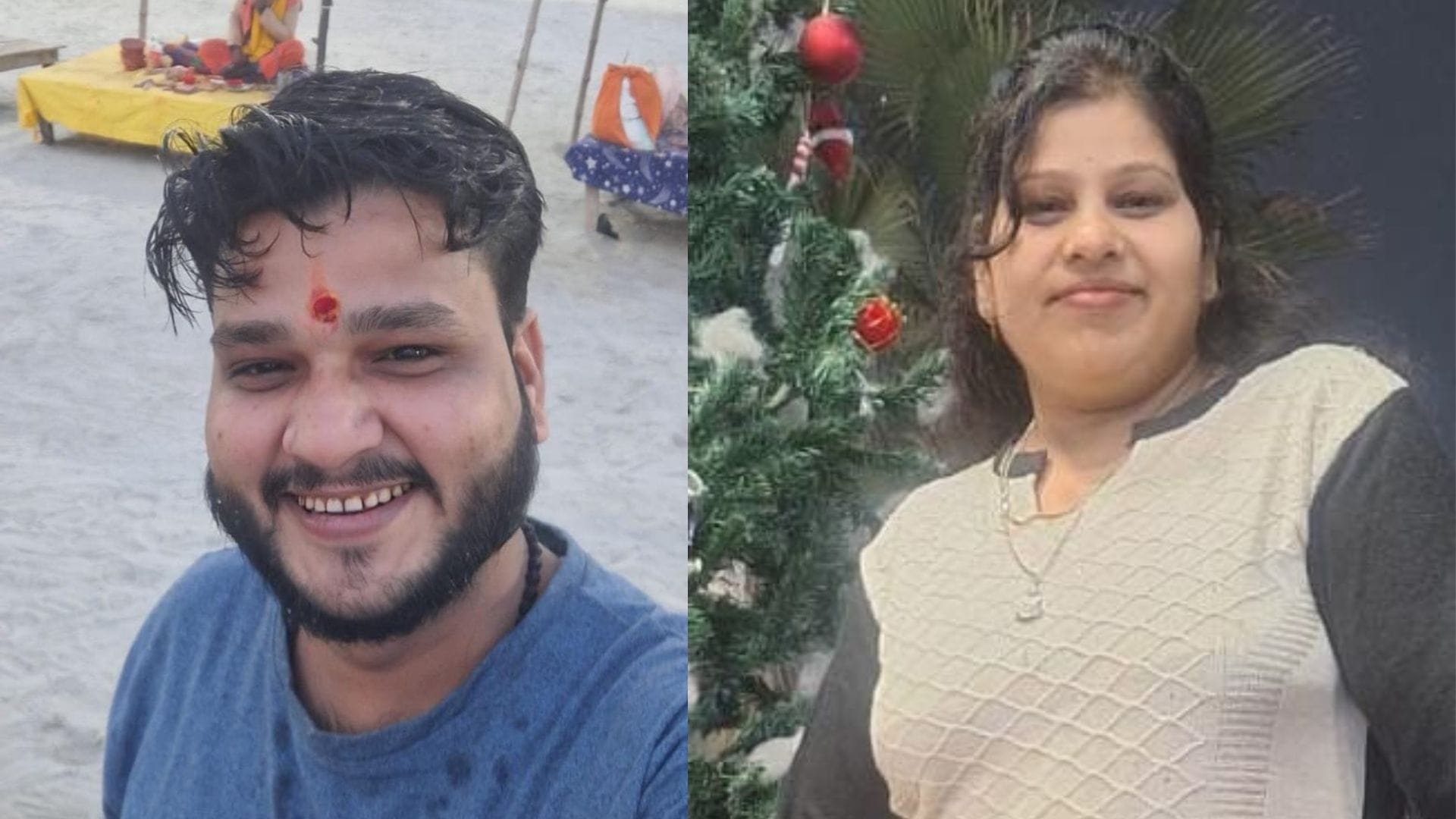 आकाश और प्रिया की फाइल फोटो।