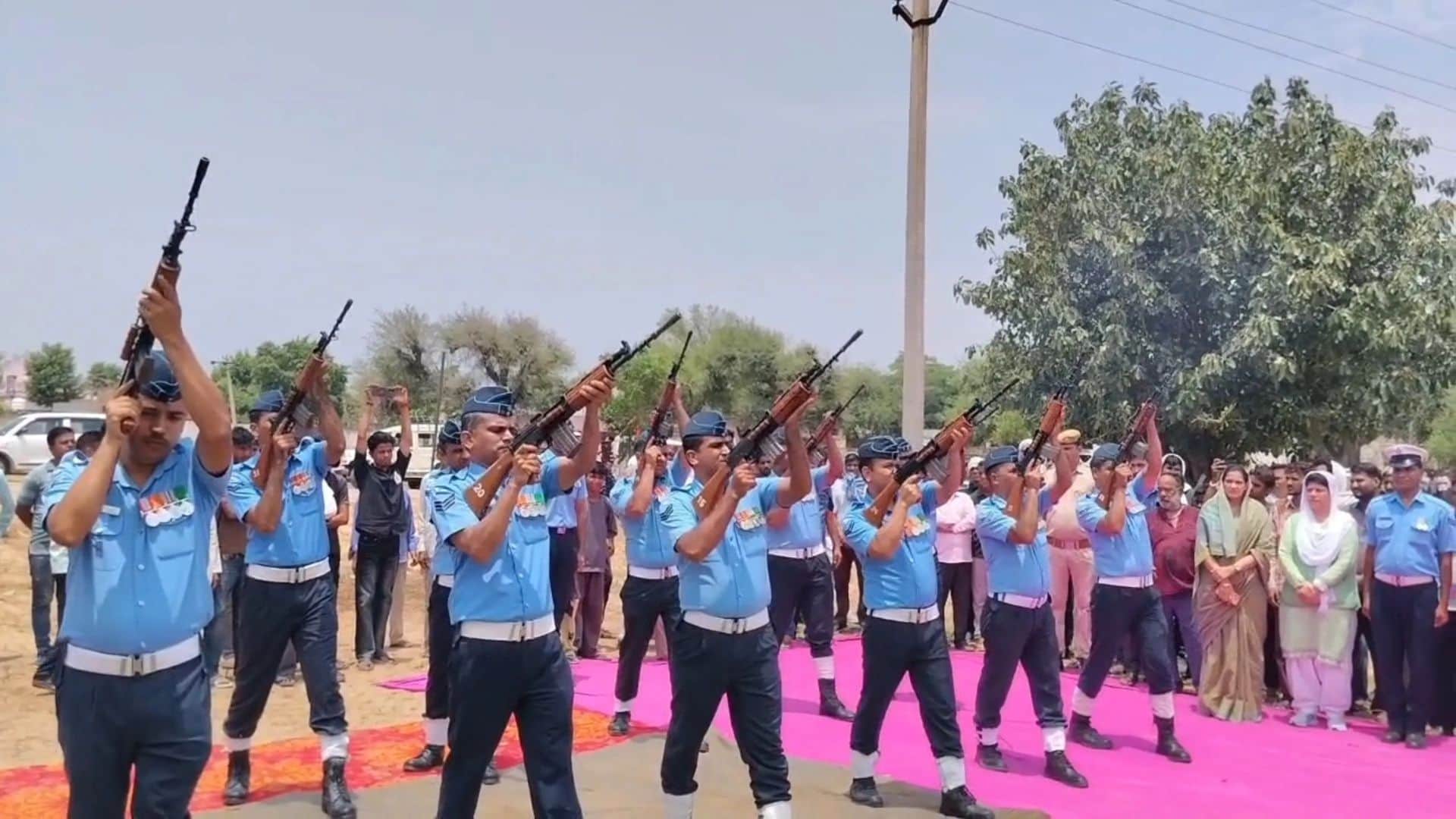 आर्यन झाझड़िया को दी गई अंतिम विदाई