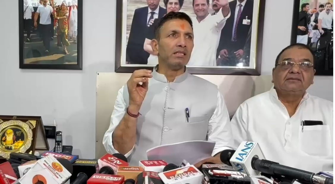 पीसीसी चीफ जीतू पटवारी की प्रेसवार्ता