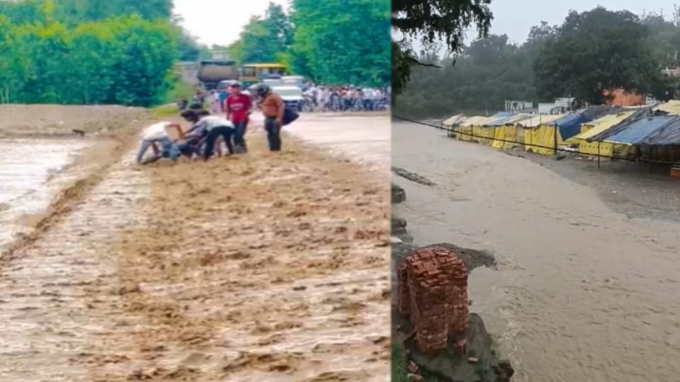 Saharanpur: Heavy Rain Triggers Flood-Like Situation in Saharanpur, Several Villages Cut Off