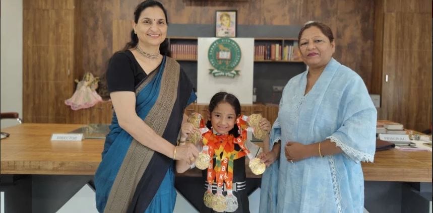 Aradhika won 8 gold medals