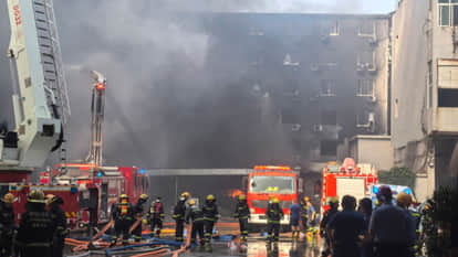massive fire at shoe factory in China several deaths